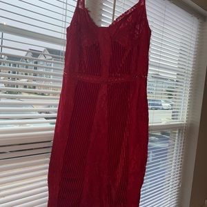 Red tight date night dress❤️❤️